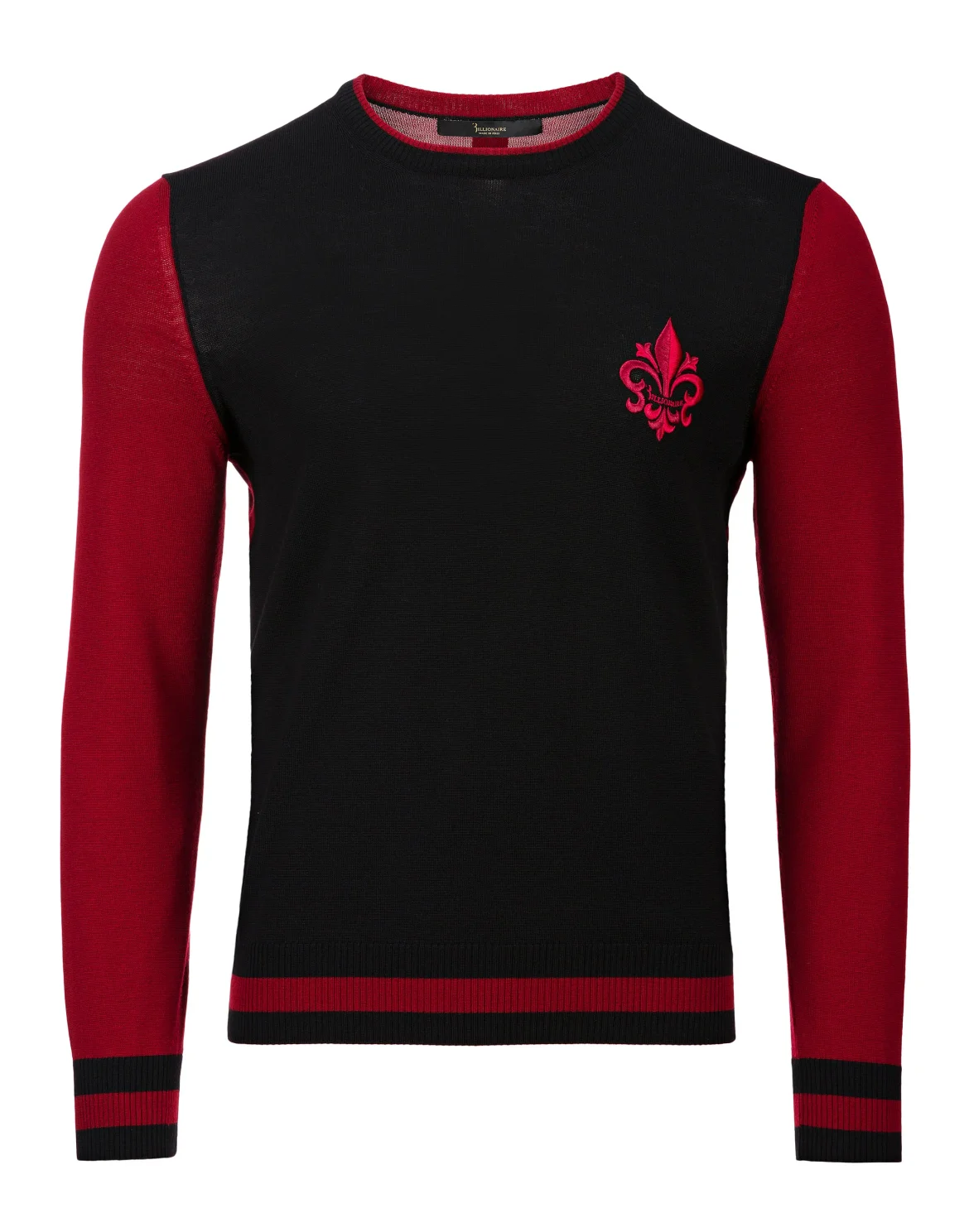 Pullover Round Neck LS Giglio, цвет: Черный