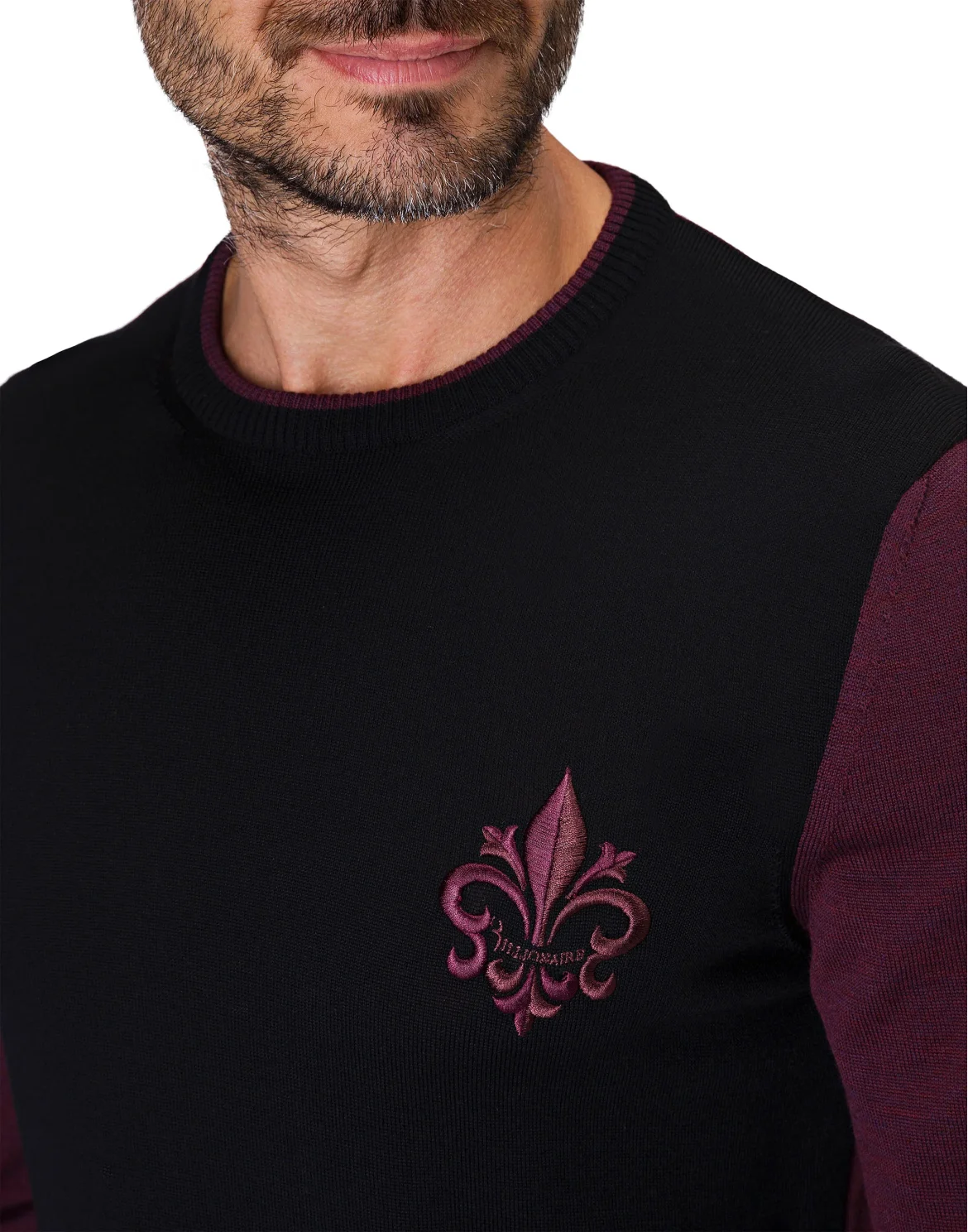 Pullover Round Neck LS Giglio, цвет: Черный