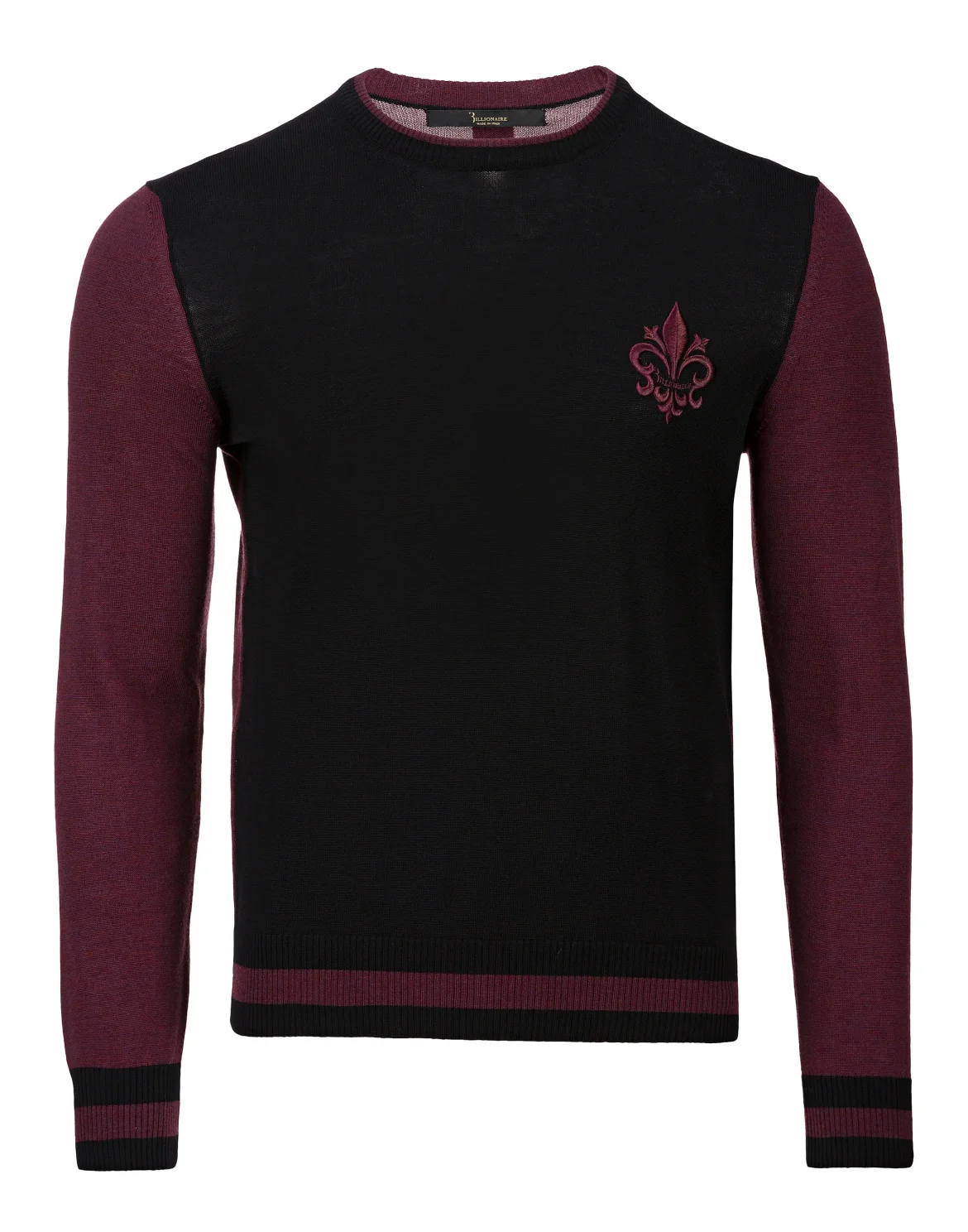 Pullover Round Neck LS Giglio, цвет: Черный
