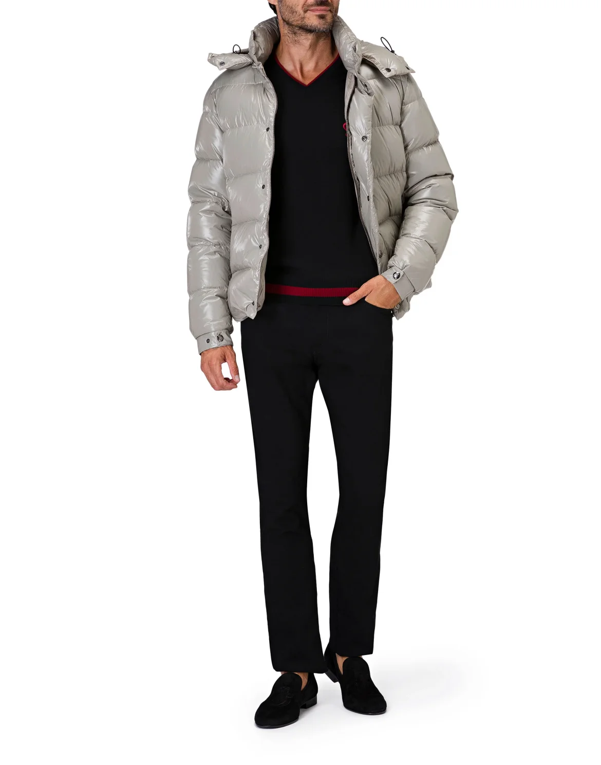 Pullover V-Neck LS Giglio, цвет: Черный