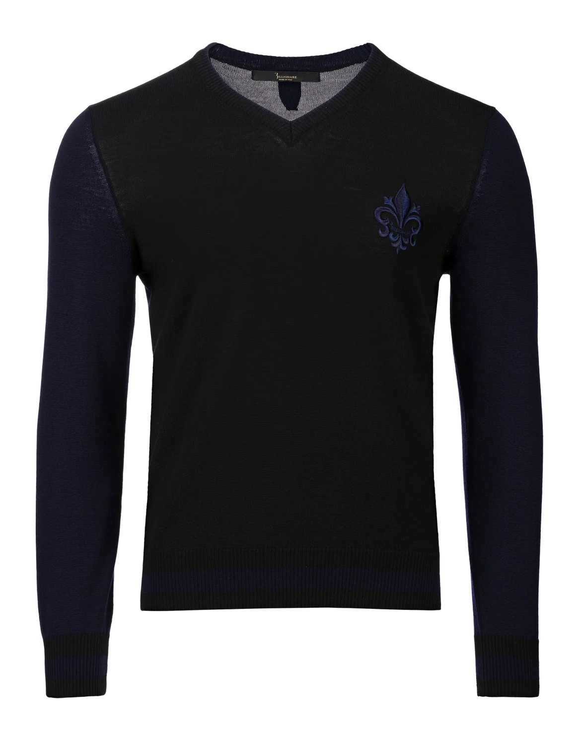 Pullover V-Neck LS Giglio, цвет: Черный