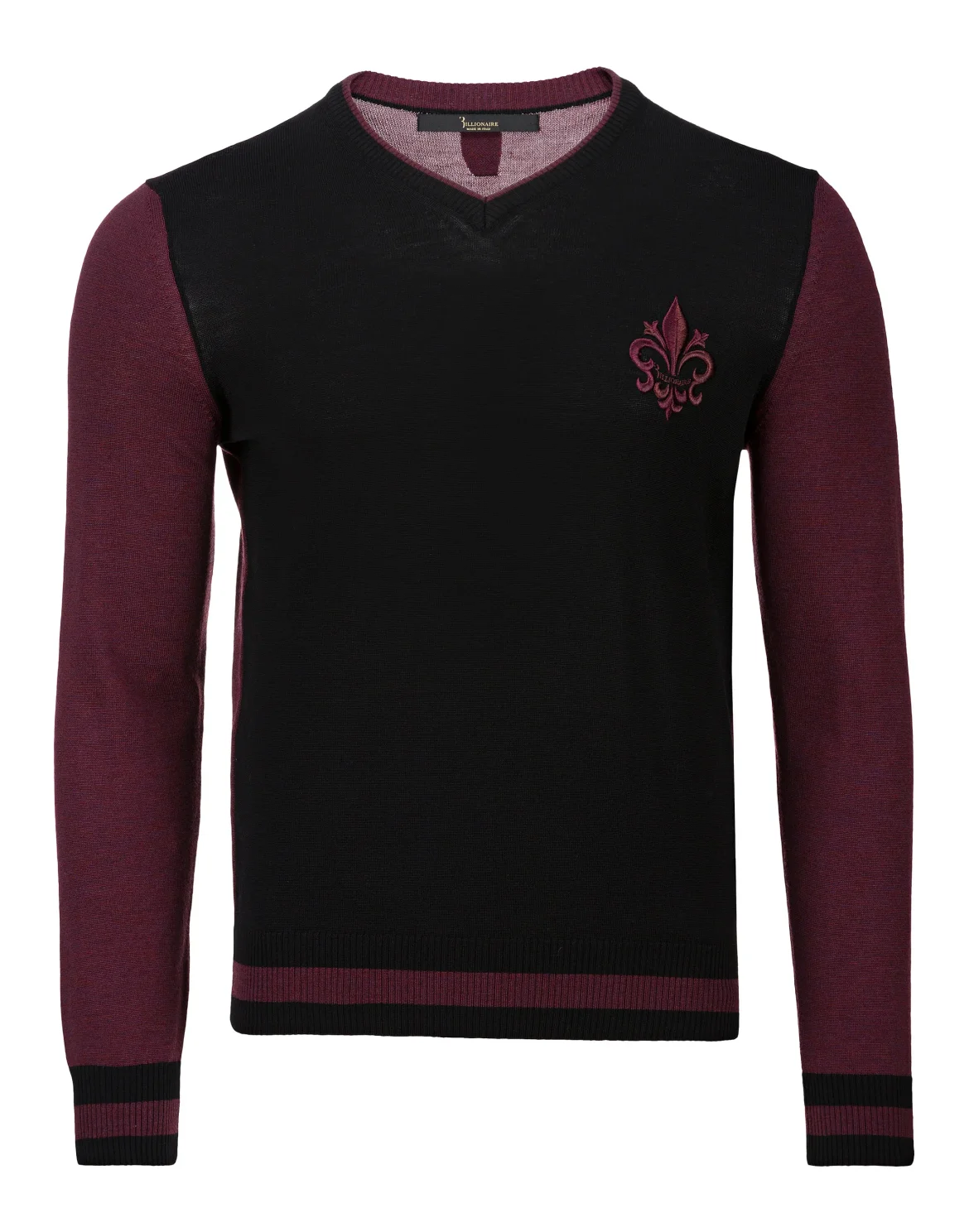 Pullover V-Neck LS Giglio, цвет: Черный