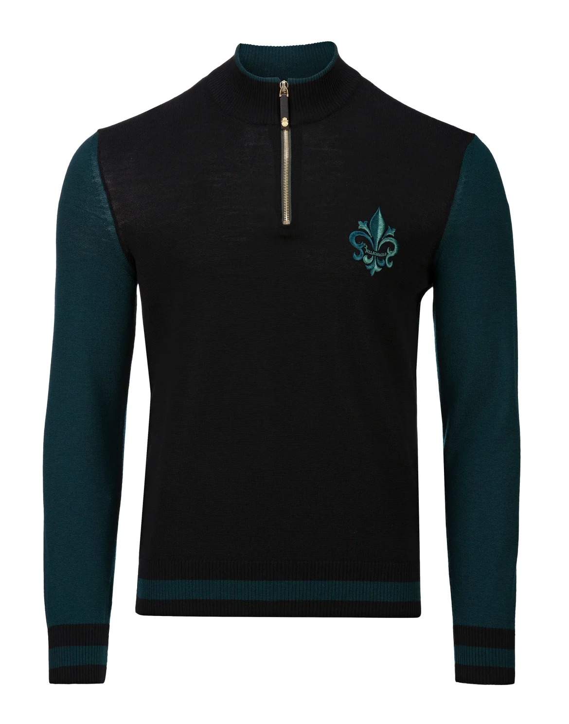 Pullover zip mock Giglio, цвет: Черный