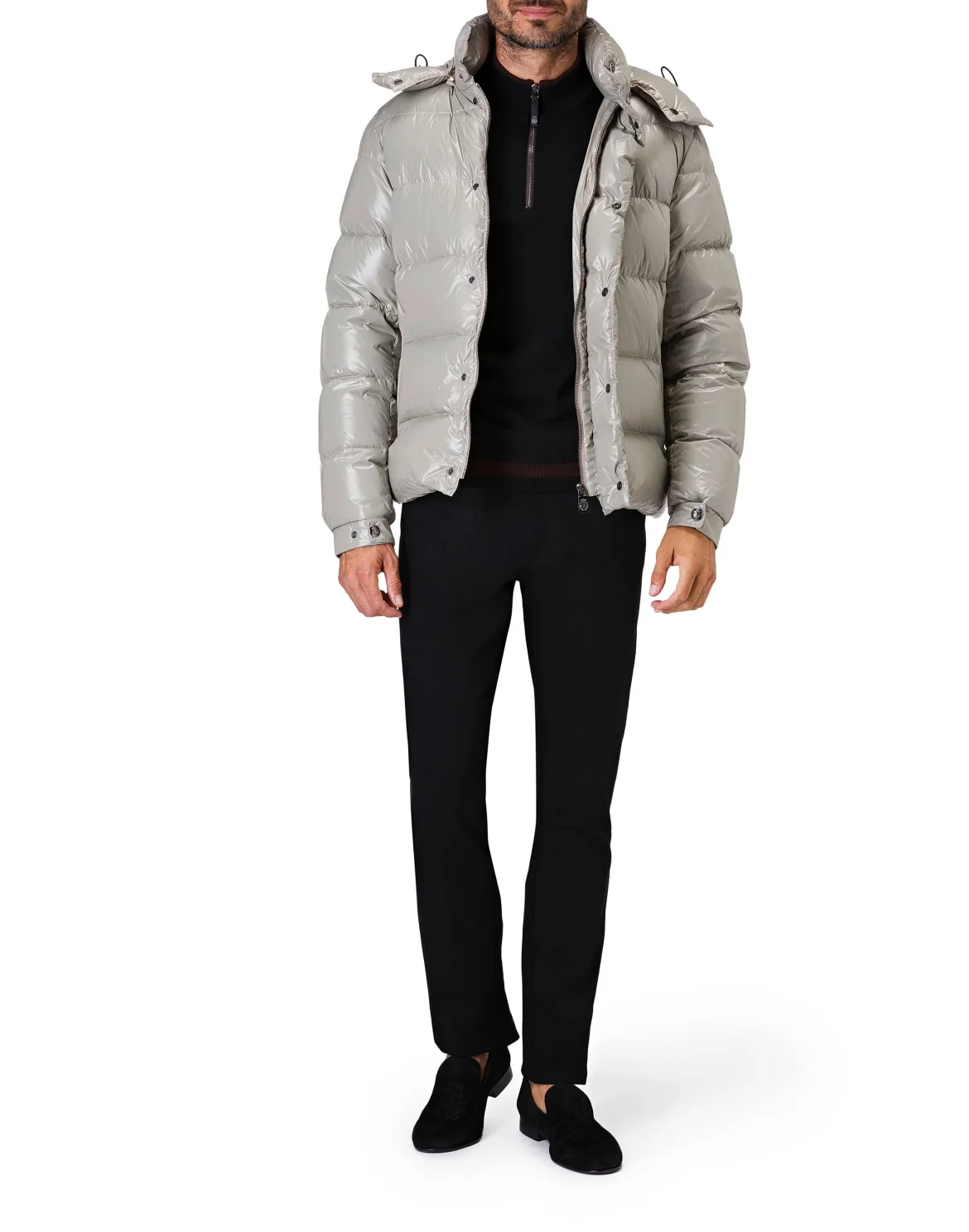 Pullover zip mock Giglio, цвет: Черный