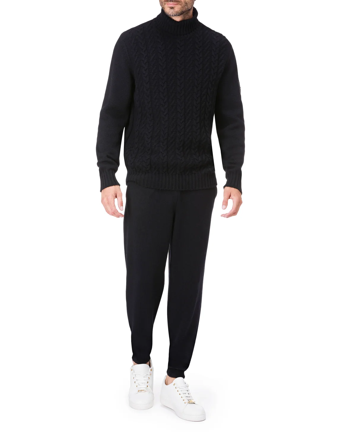 Knit Jogging Trousers Crest, цвет: Черный