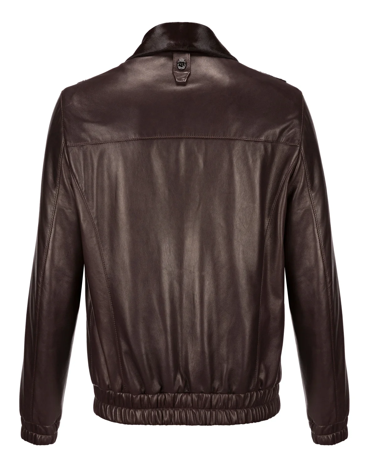 Leather Bomber Statement, цвет: Коричневый