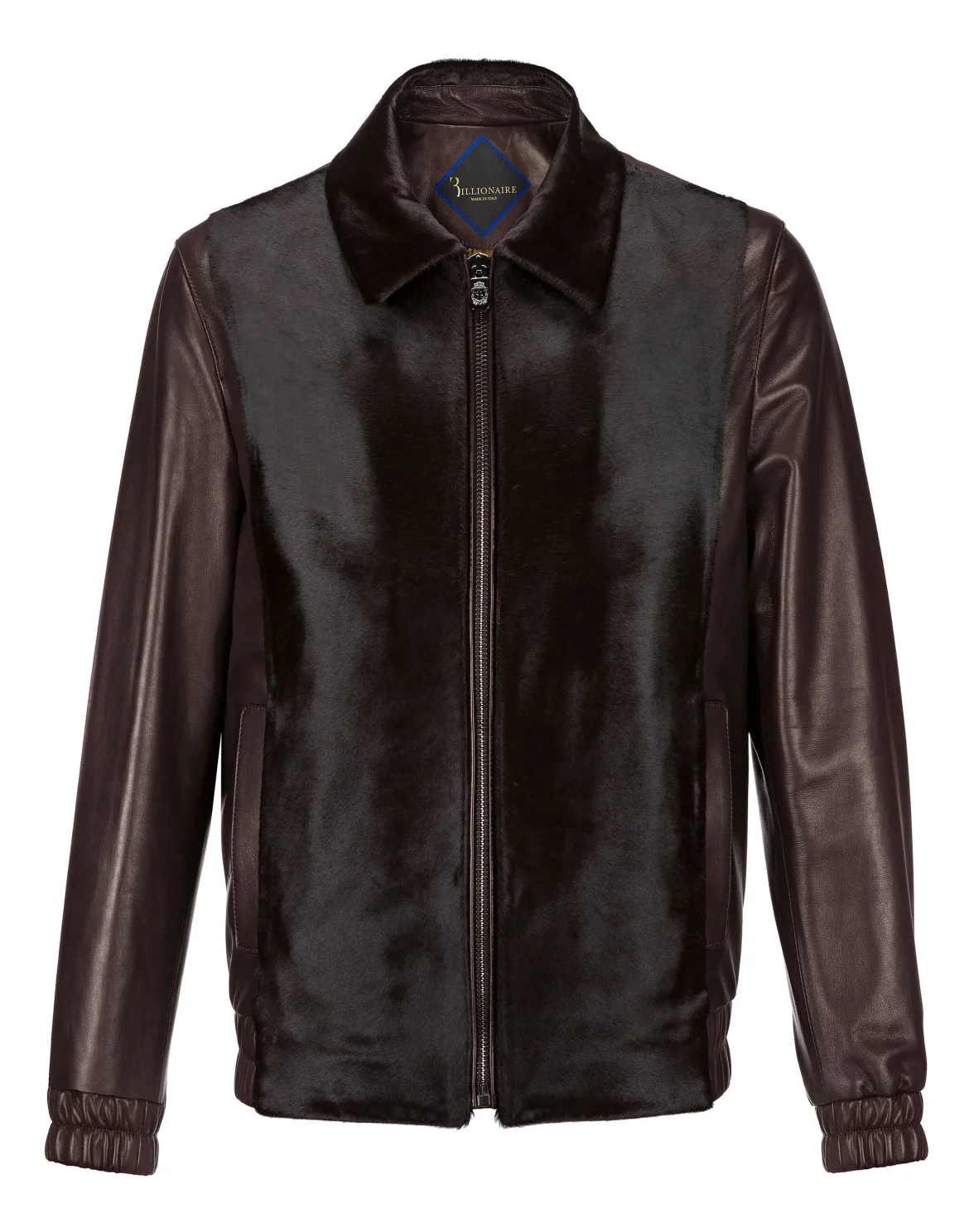 Leather Bomber Statement, цвет: Коричневый