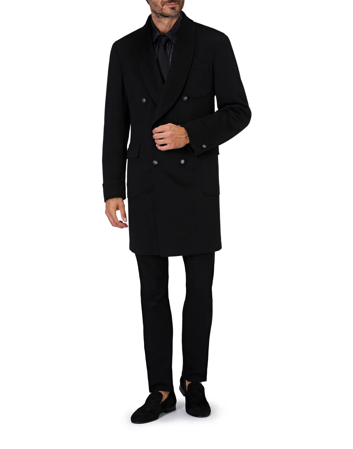 Coat Long Elegant, цвет: Черный