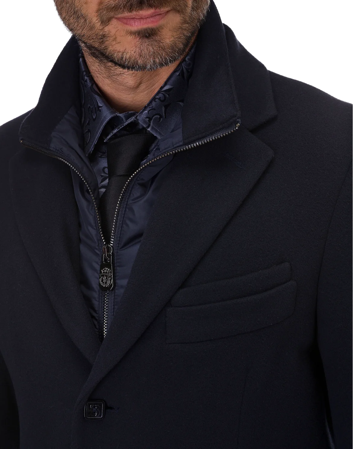 Coat Long Crest, цвет: Синий
