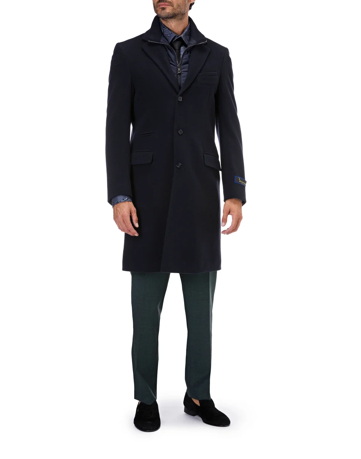 Coat Long Crest, цвет: Синий