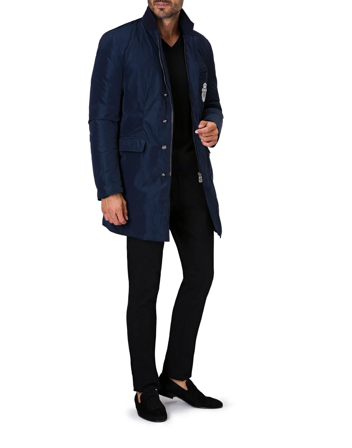 Nylon Jacket Crest, цвет: Синий