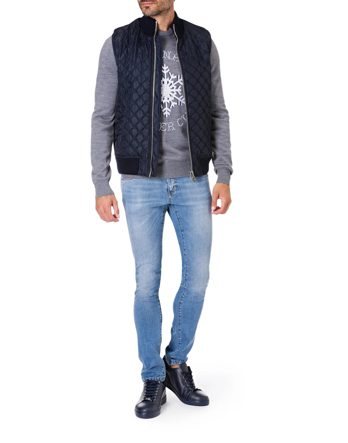 Short Vest All over BB, цвет: Синий