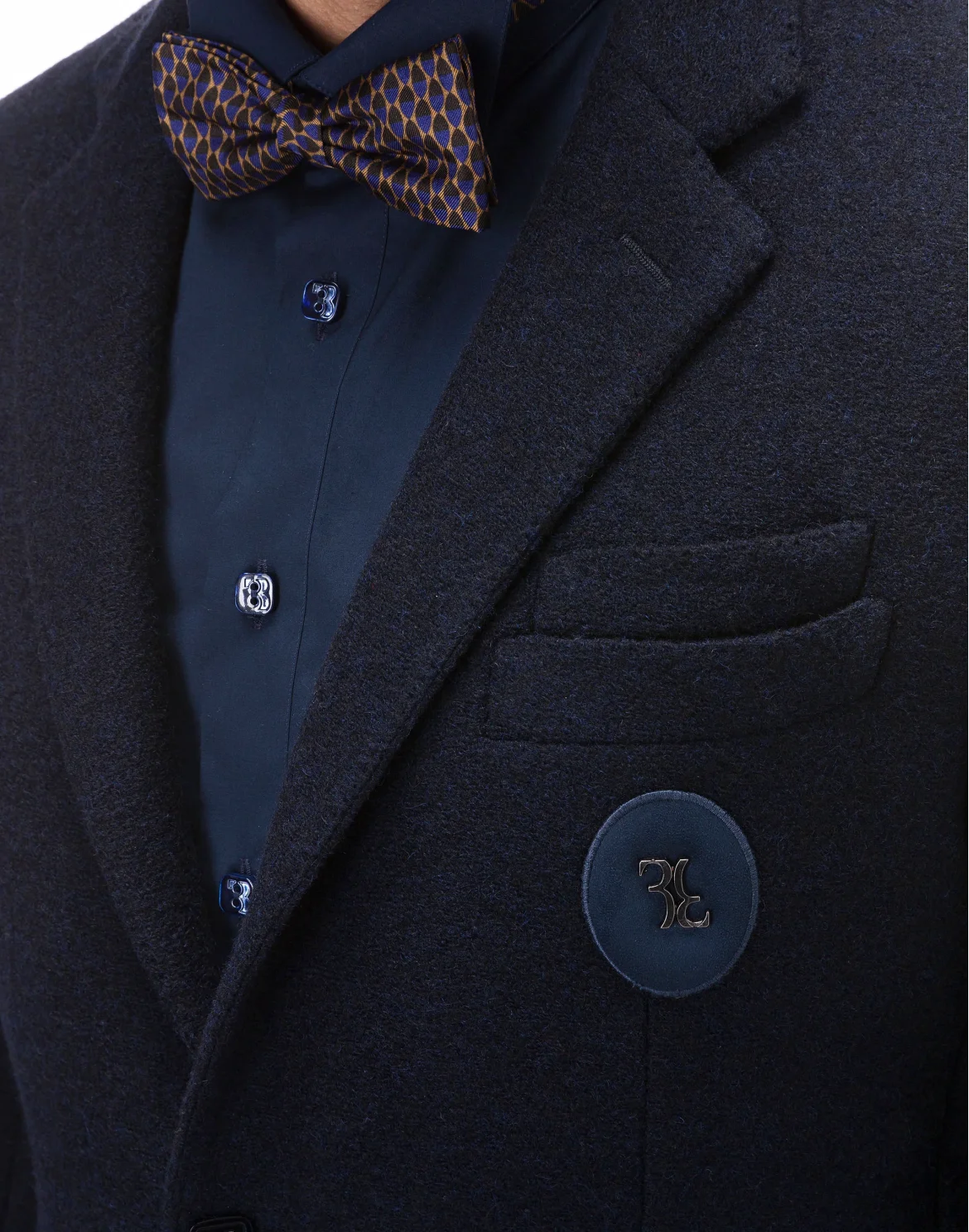 Blazer Slim Fit Double B, цвет: Синий