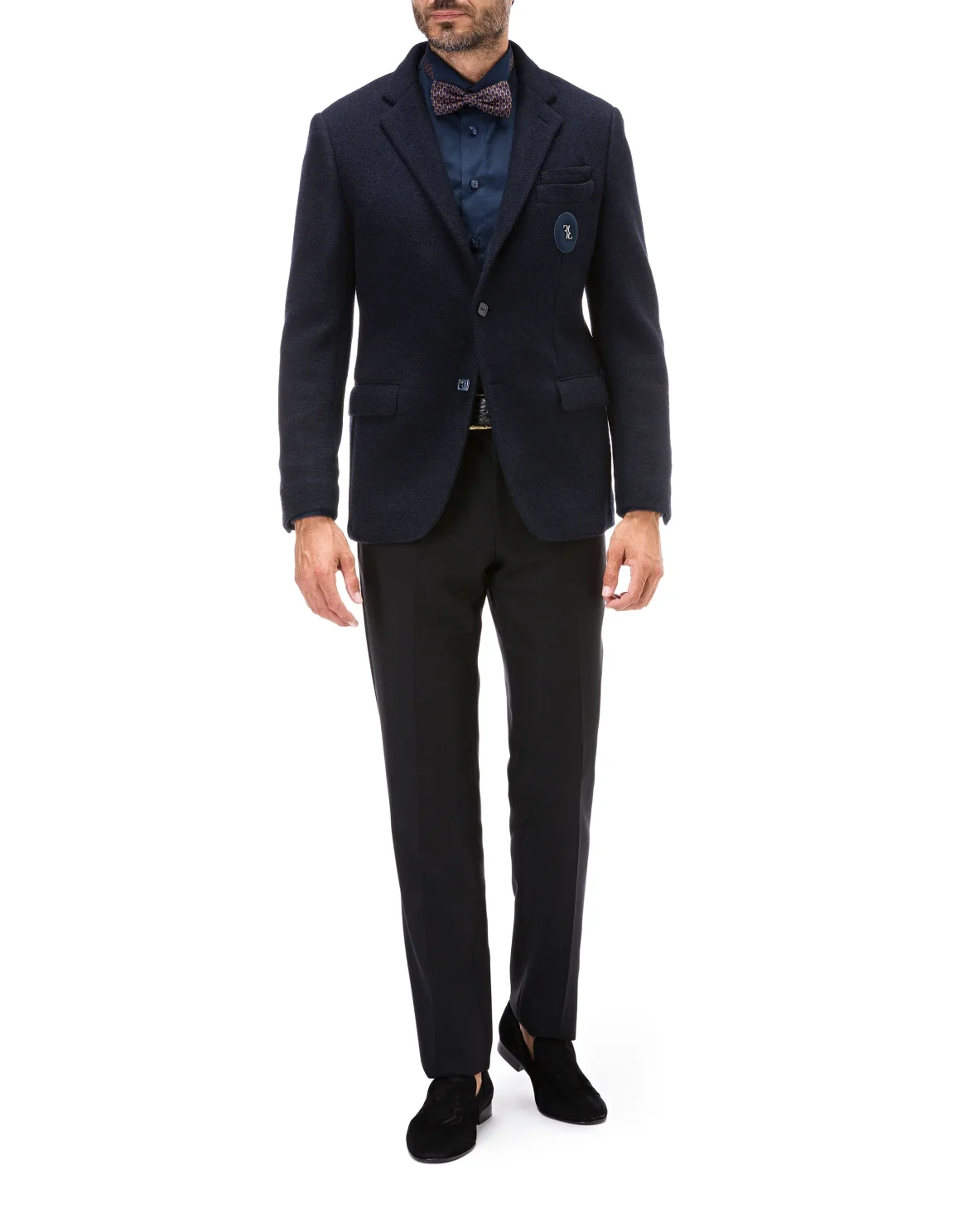 Blazer Slim Fit Double B, цвет: Синий