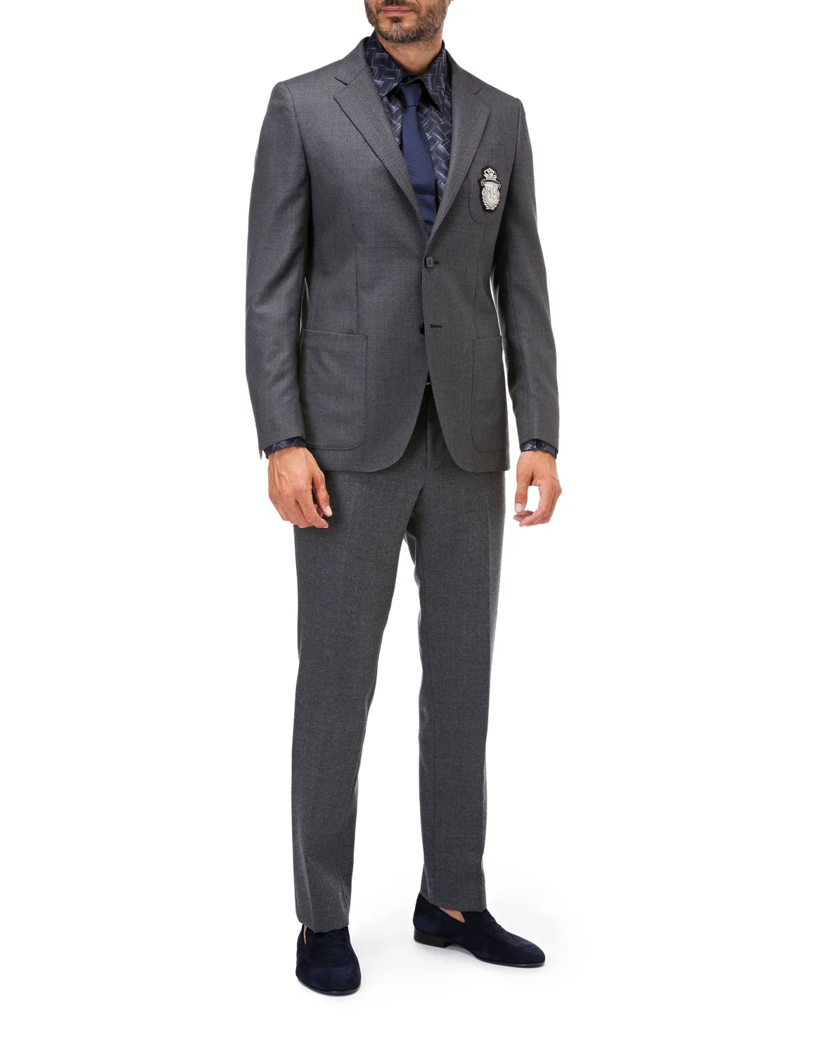 Blazer Regular Fit Crest, цвет: Серый