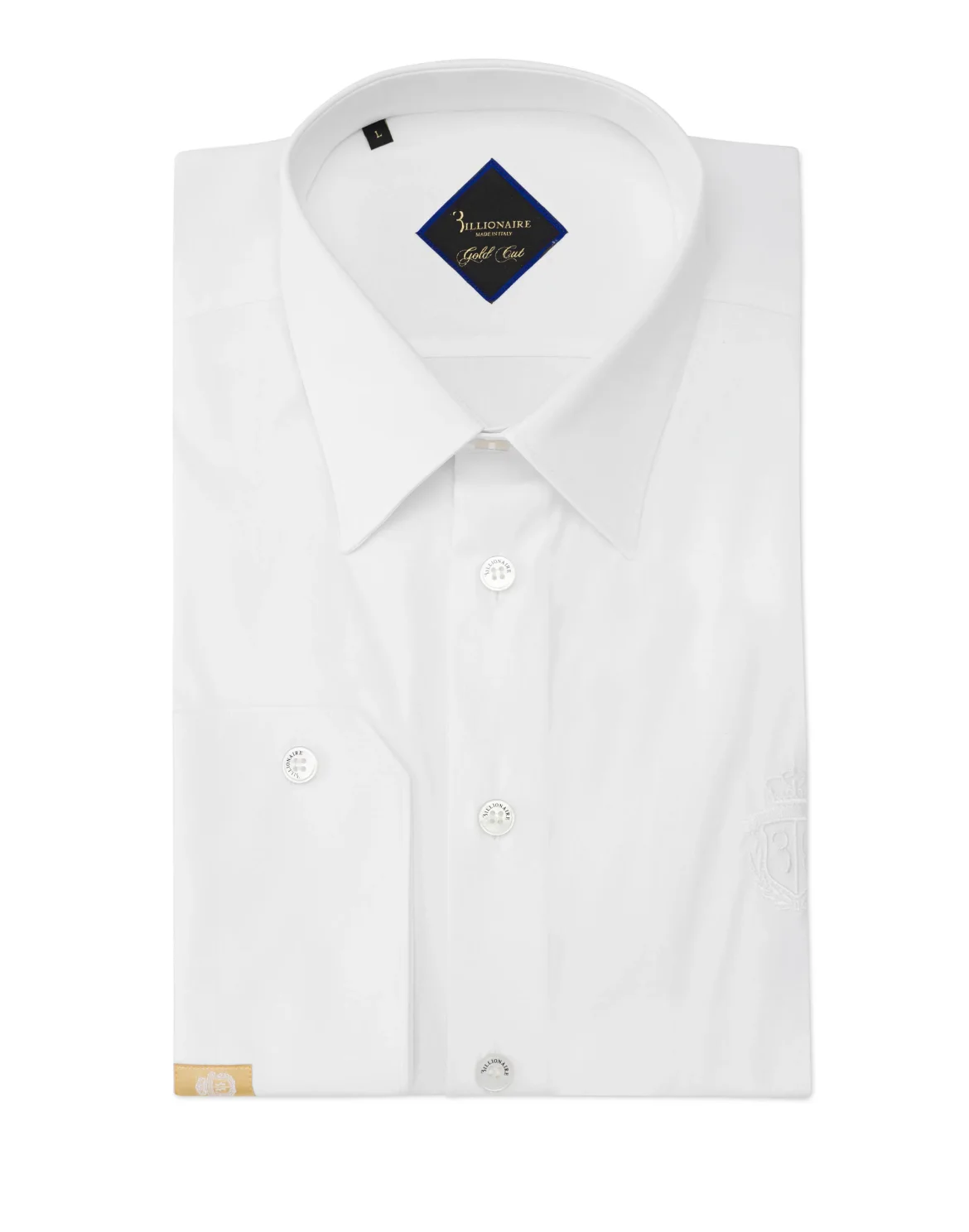 Shirt Gold Cut LS / Milano Crest, цвет: Белый