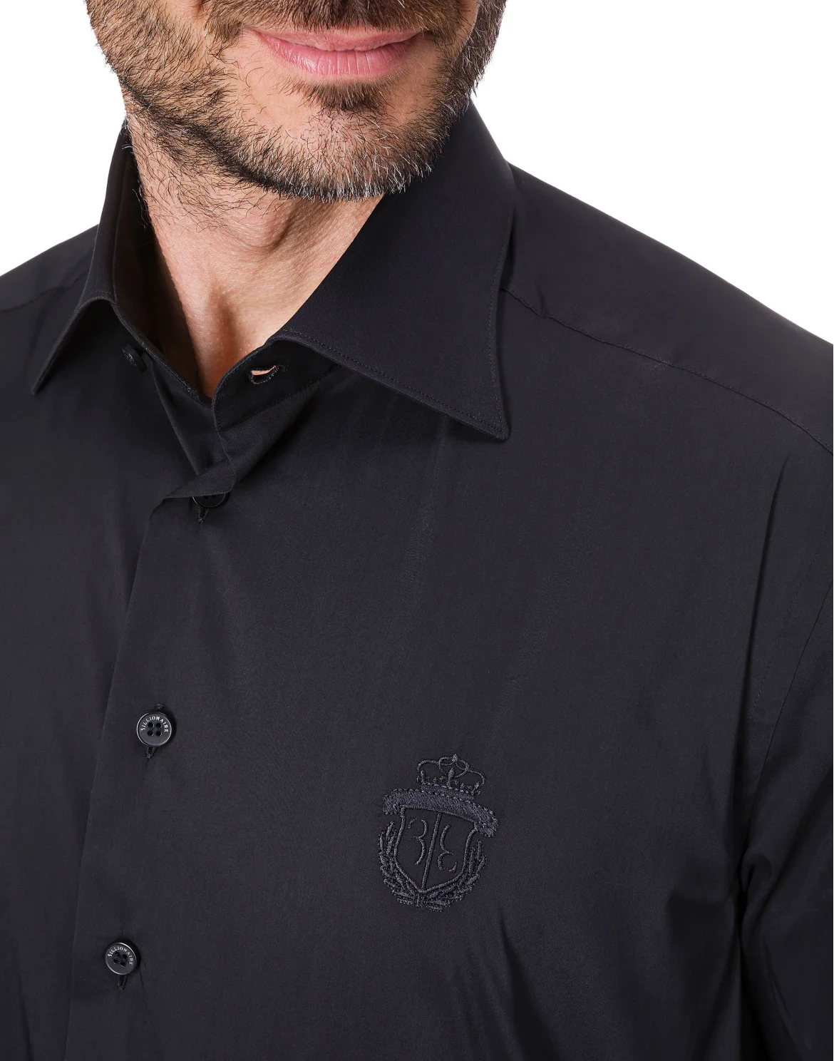 Shirt Gold Cut LS / Milano Crest, цвет: Черный