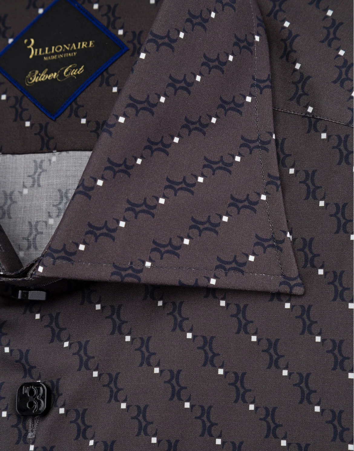 Shirt Silver Cut LS / Flavio All over BB, цвет: Серый