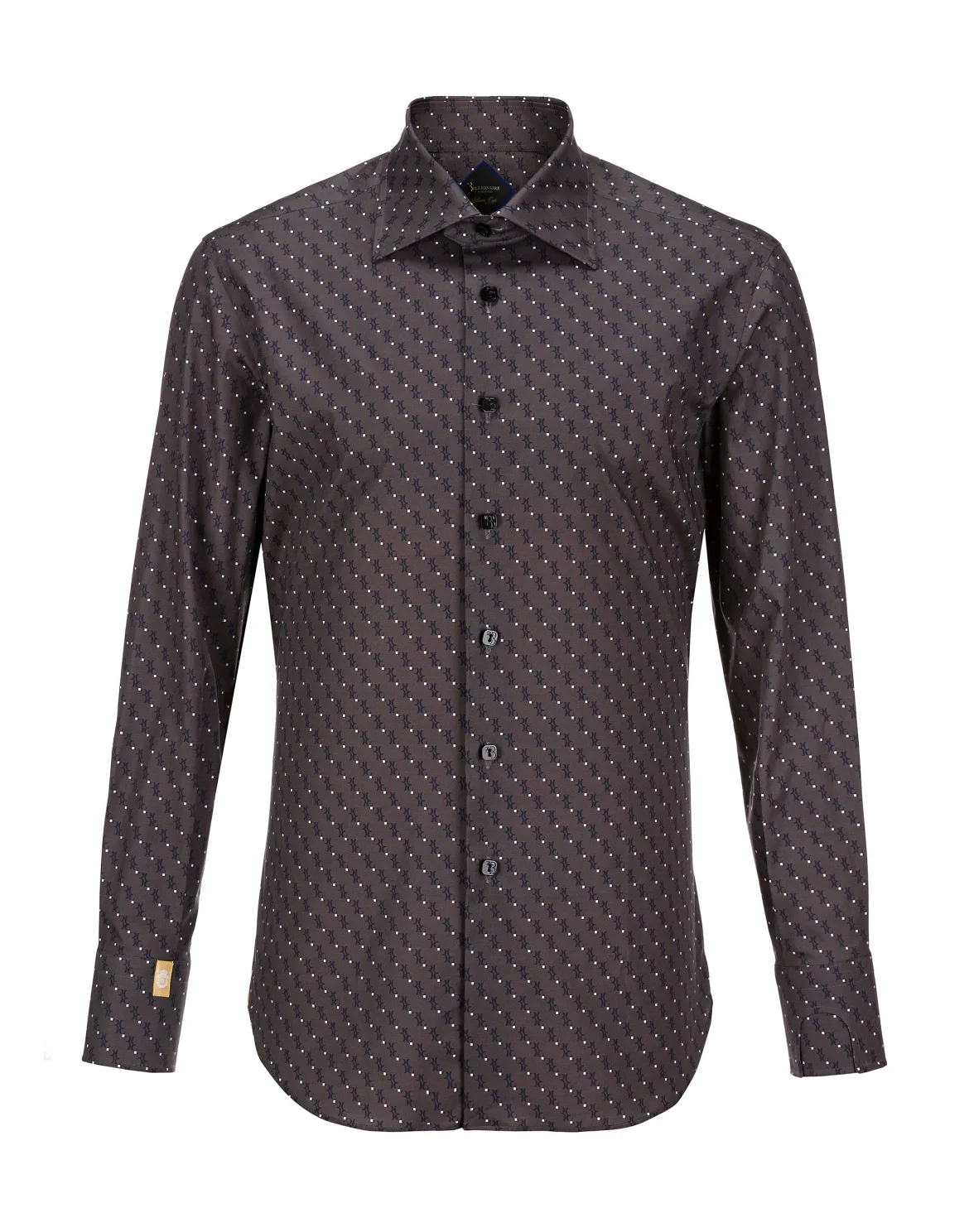 Shirt Silver Cut LS / Flavio All over BB, цвет: Серый
