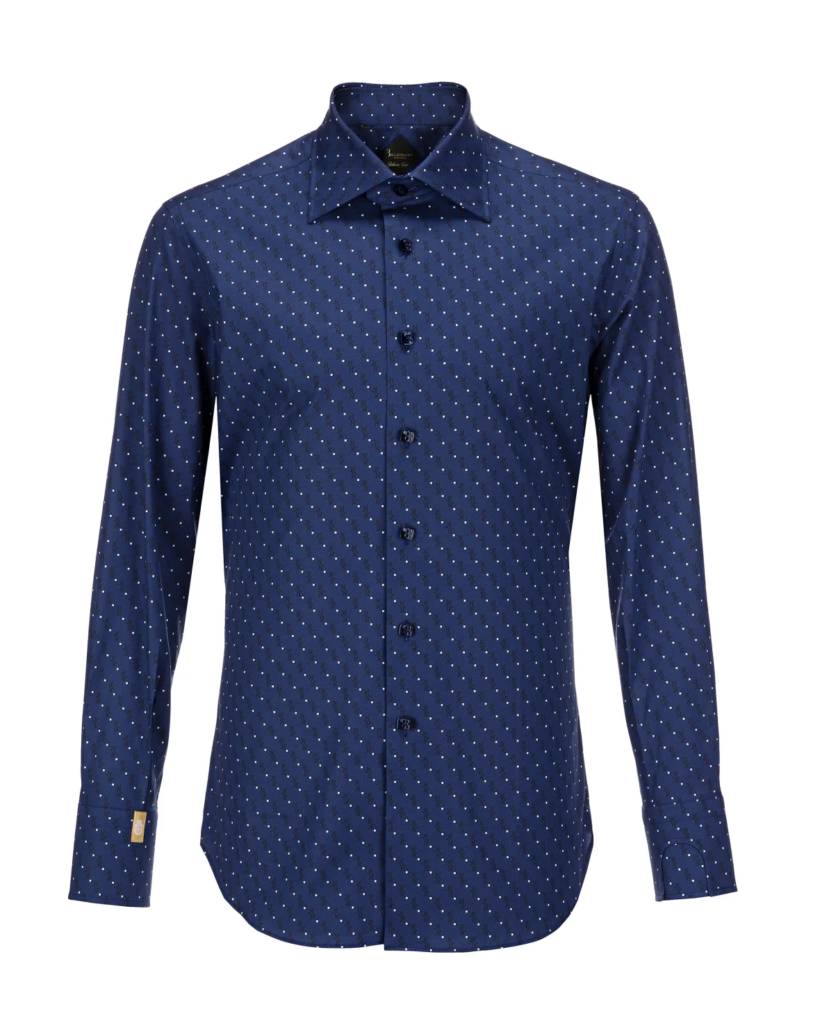 Shirt Silver Cut LS / Flavio All over BB, цвет: Синий