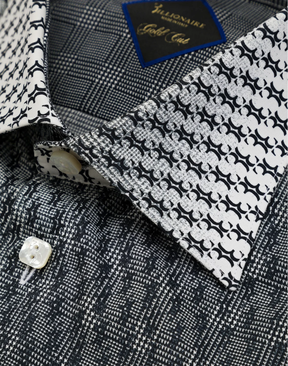 Shirt Gold Cut LS / Flavio All over BB, цвет: Белый