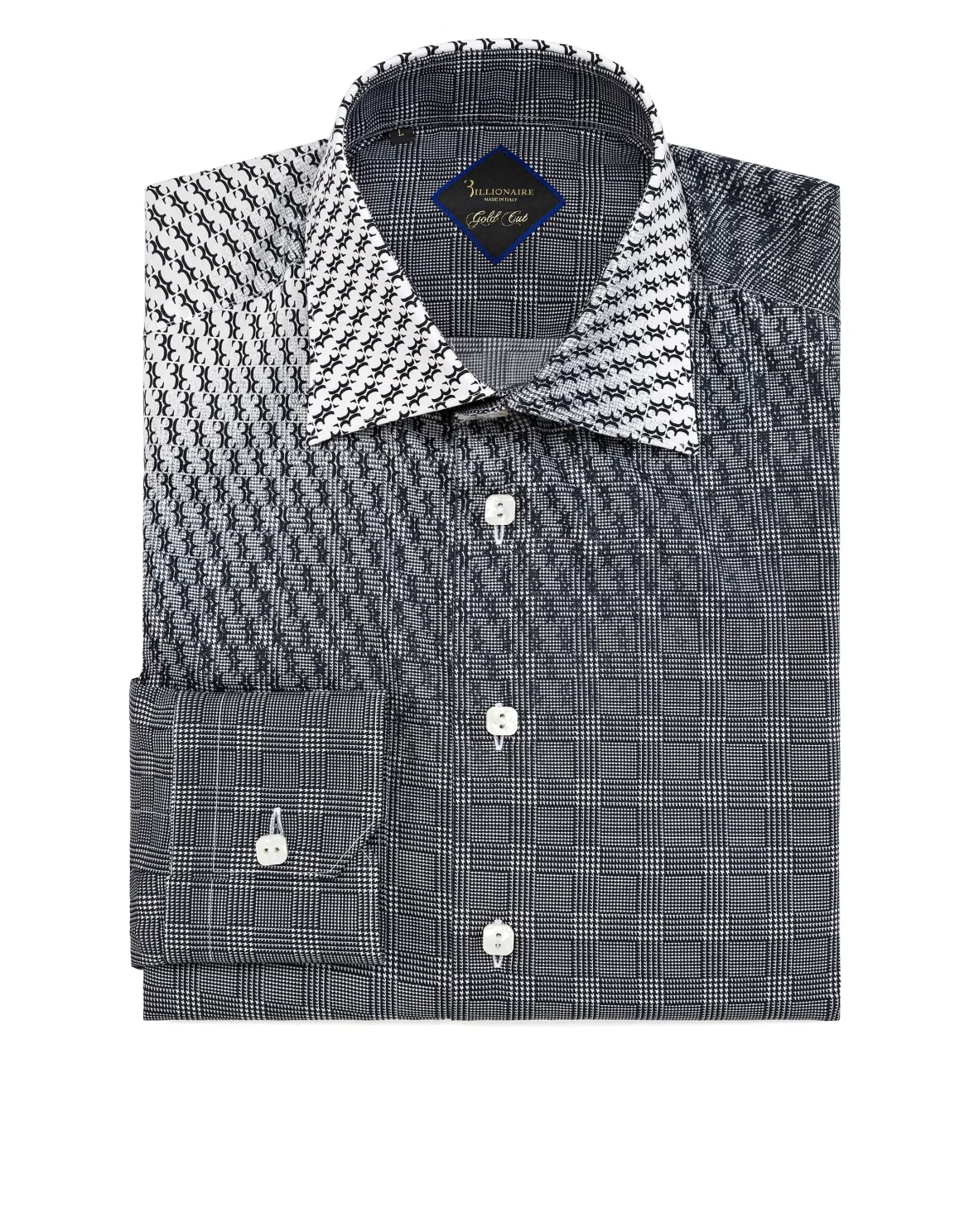 Shirt Gold Cut LS / Flavio All over BB, цвет: Белый