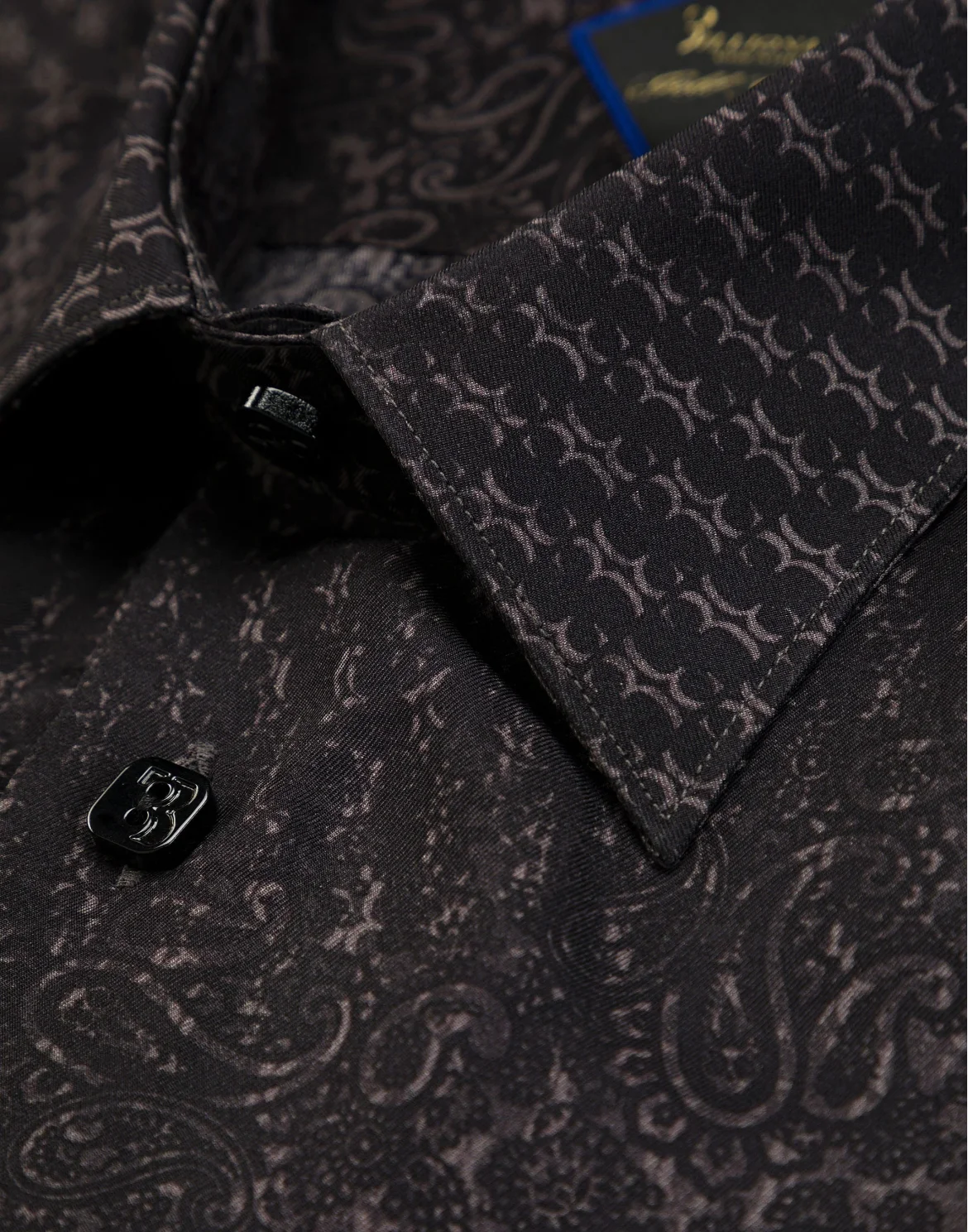 Shirt Gold Cut LS / Flavio All over BB, цвет: Черный