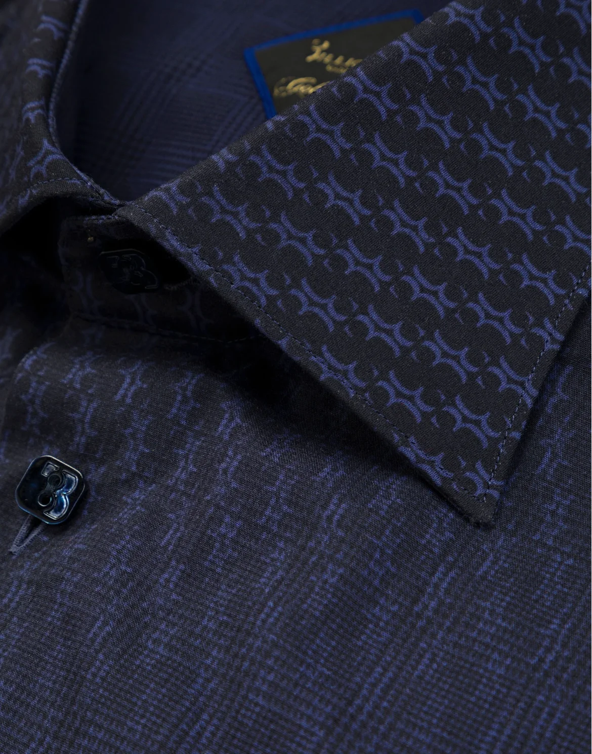 Shirt Gold Cut LS / Flavio All over BB, цвет: Синий