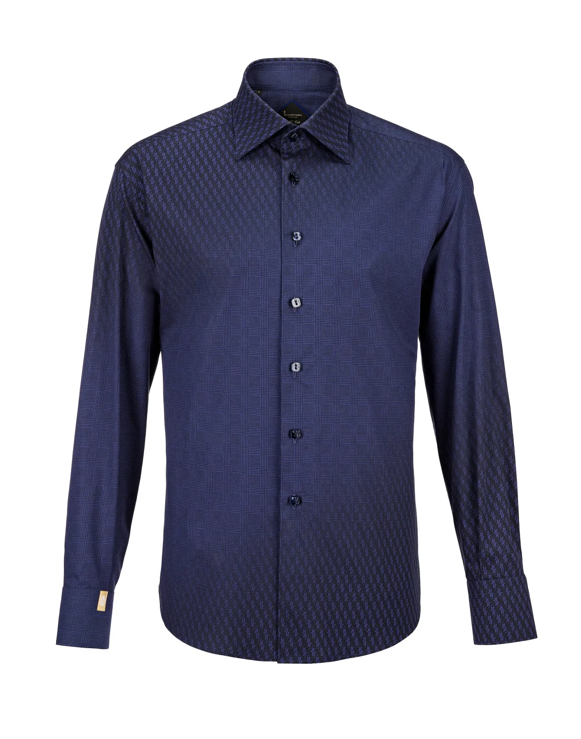 Shirt Gold Cut LS / Flavio All over BB, цвет: Синий
