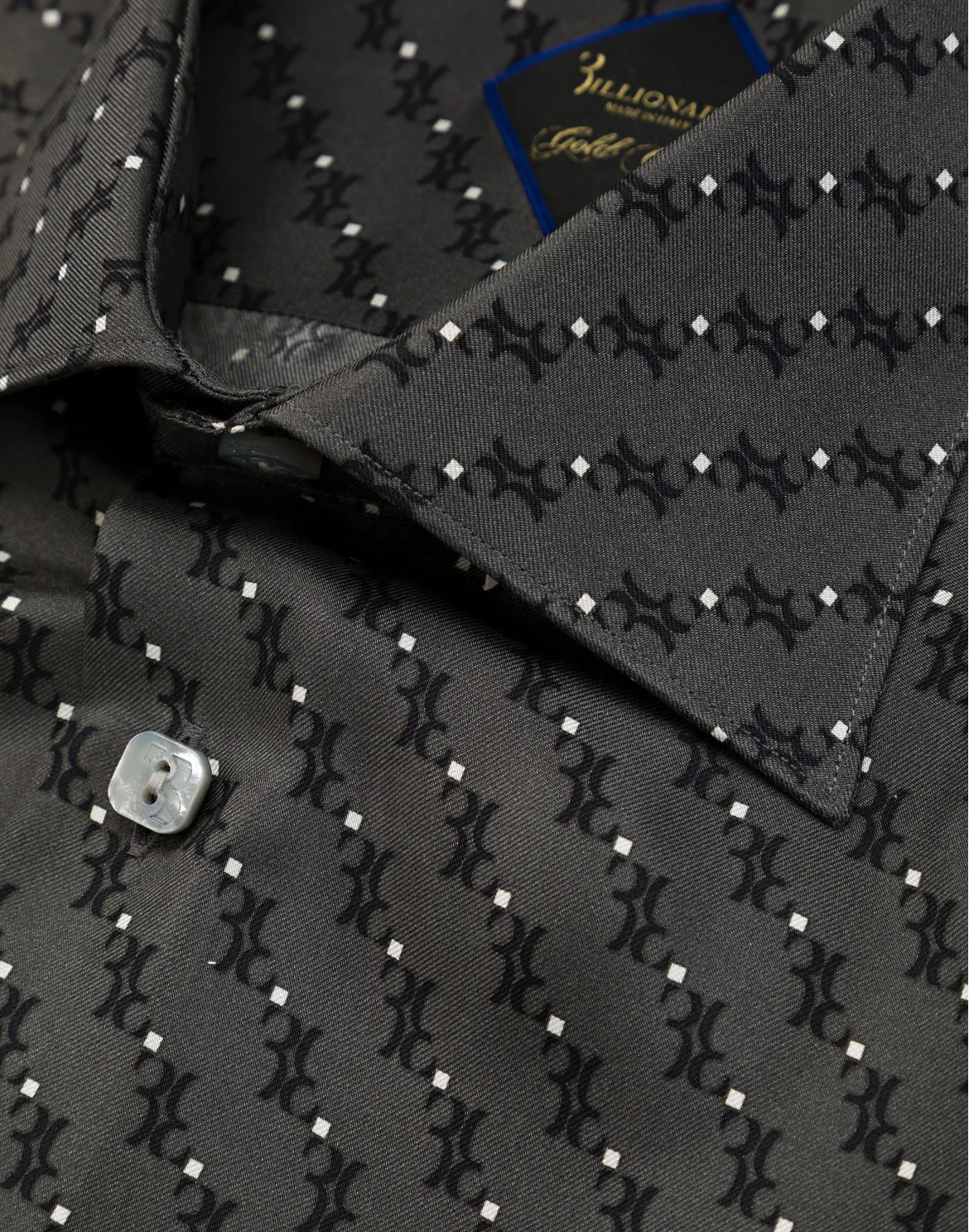 Shirt Gold Cut LS / Milano All over BB, цвет: Серый