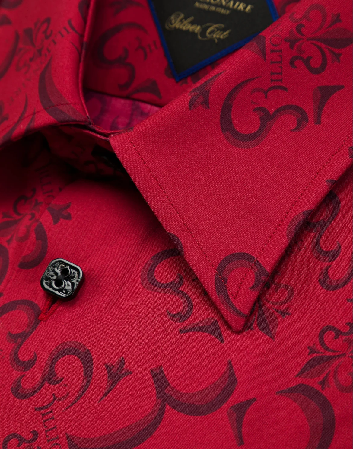 Shirt Silver Cut LS / Milano All over BB, цвет: Красный