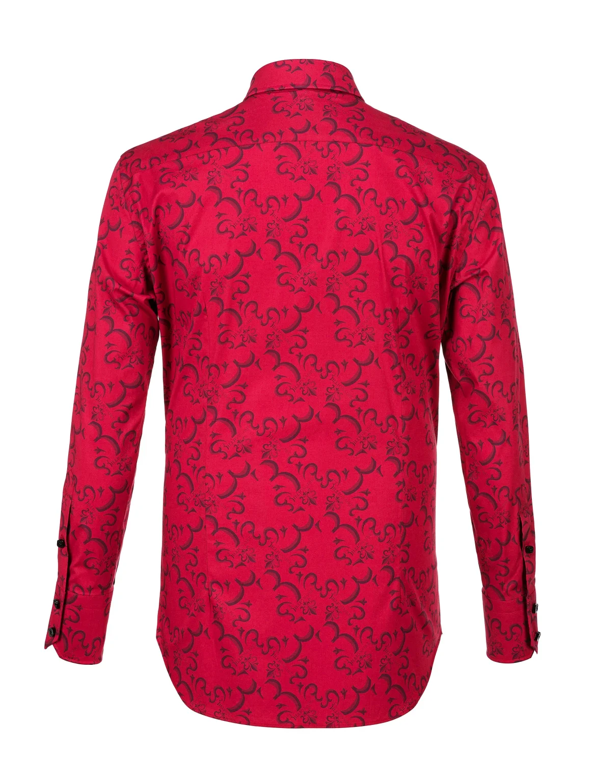 Shirt Silver Cut LS / Milano All over BB, цвет: Красный