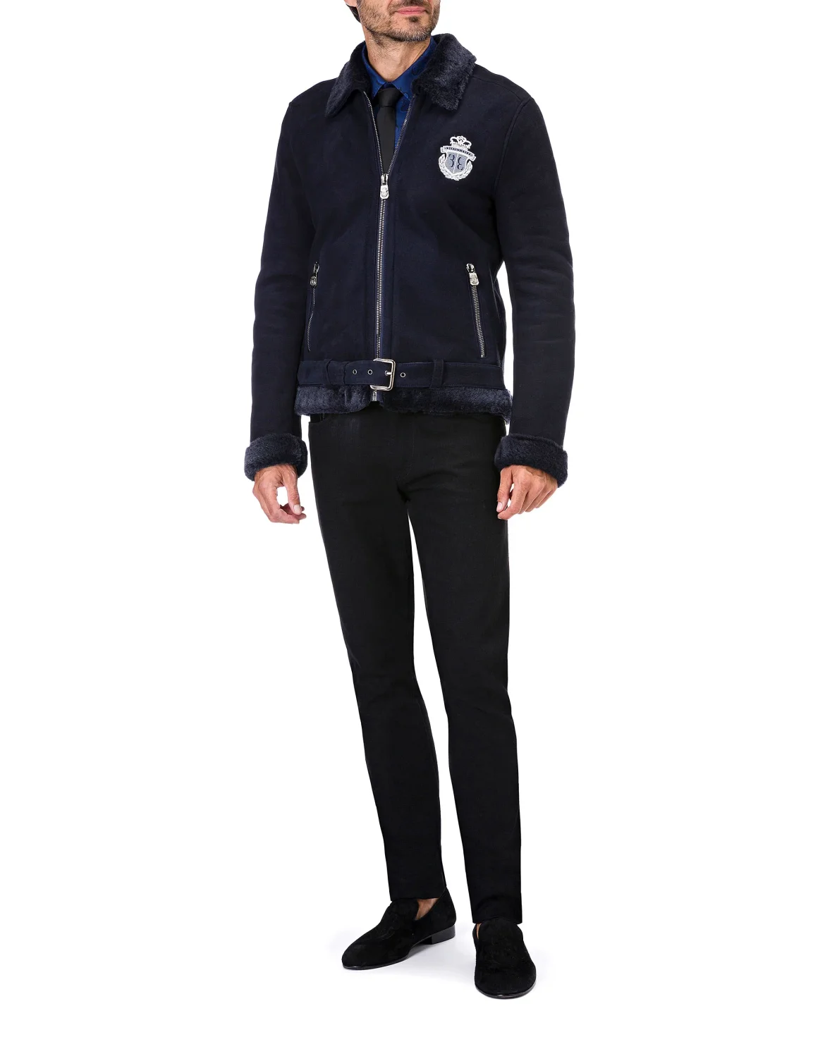 Shirt Silver Cut LS / Milano All over BB, цвет: Синий