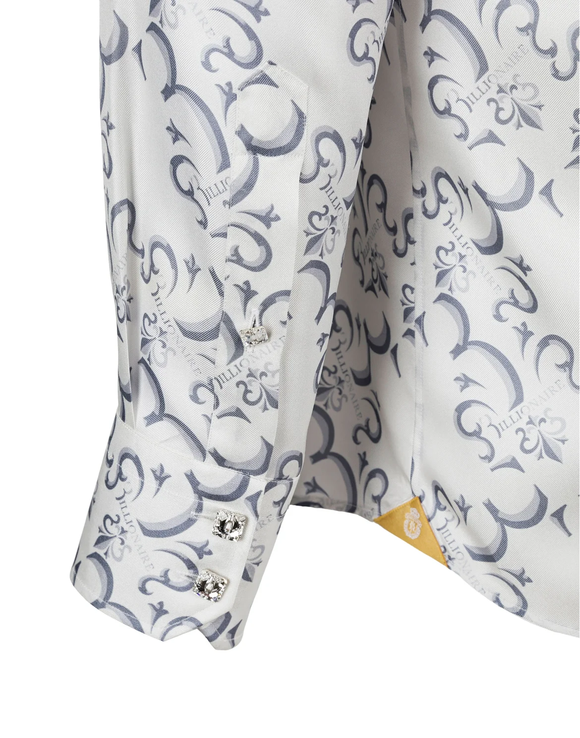 Shirt Gold Cut LS / Milano / Roma2 All over BB, цвет: Белый