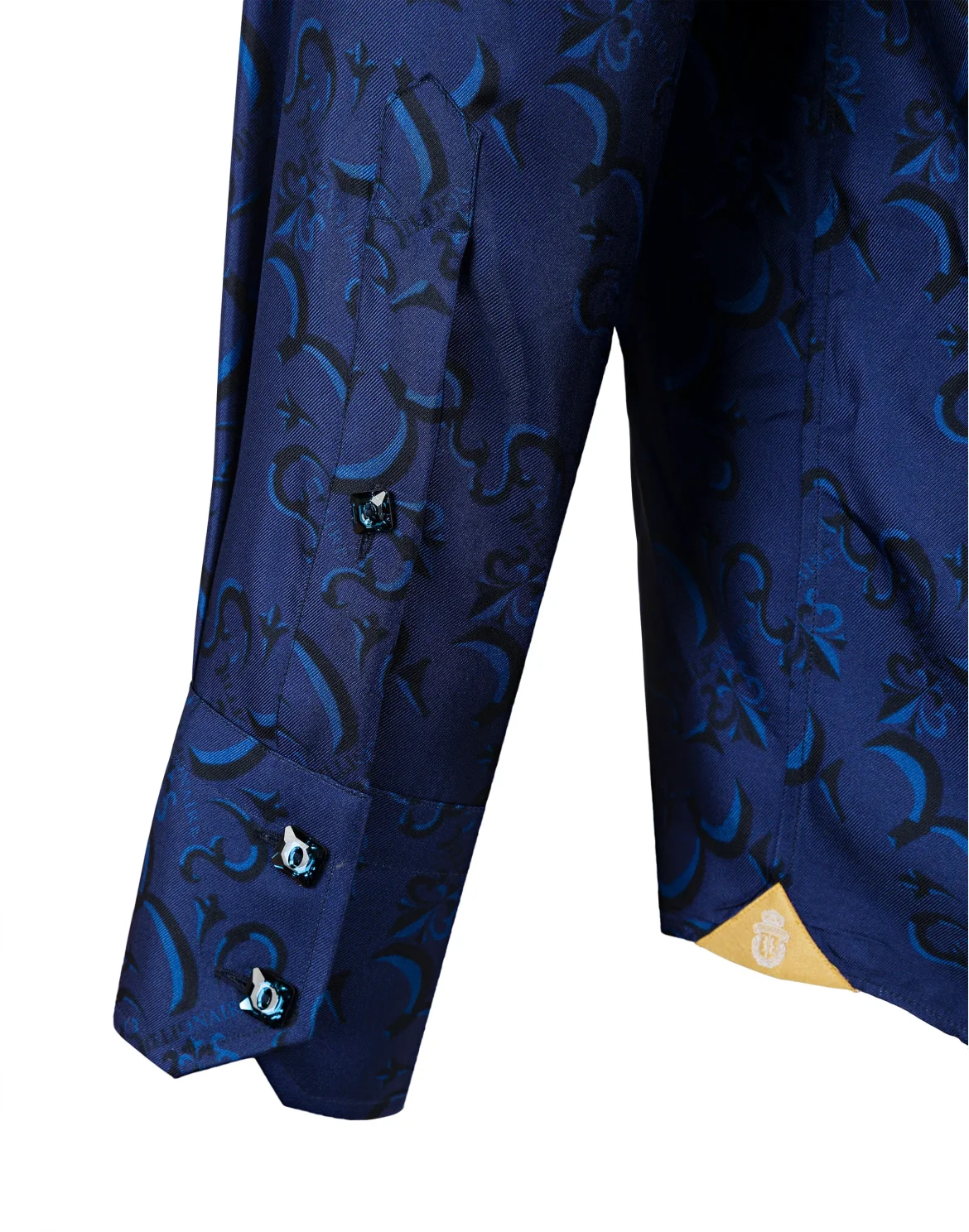 Shirt Gold Cut LS / Milano / Roma2 All over BB, цвет: Синий