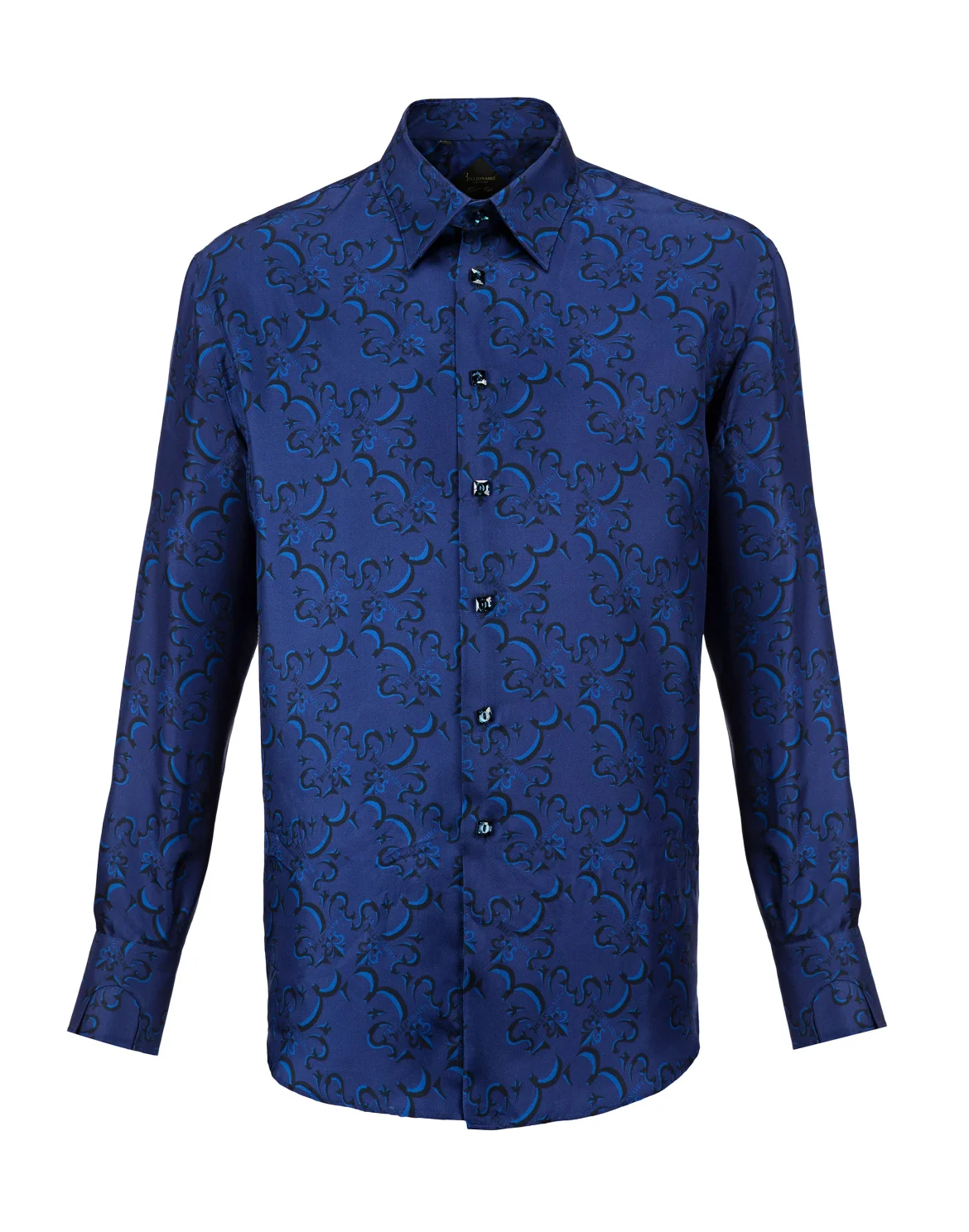 Shirt Gold Cut LS / Milano / Roma2 All over BB, цвет: Синий