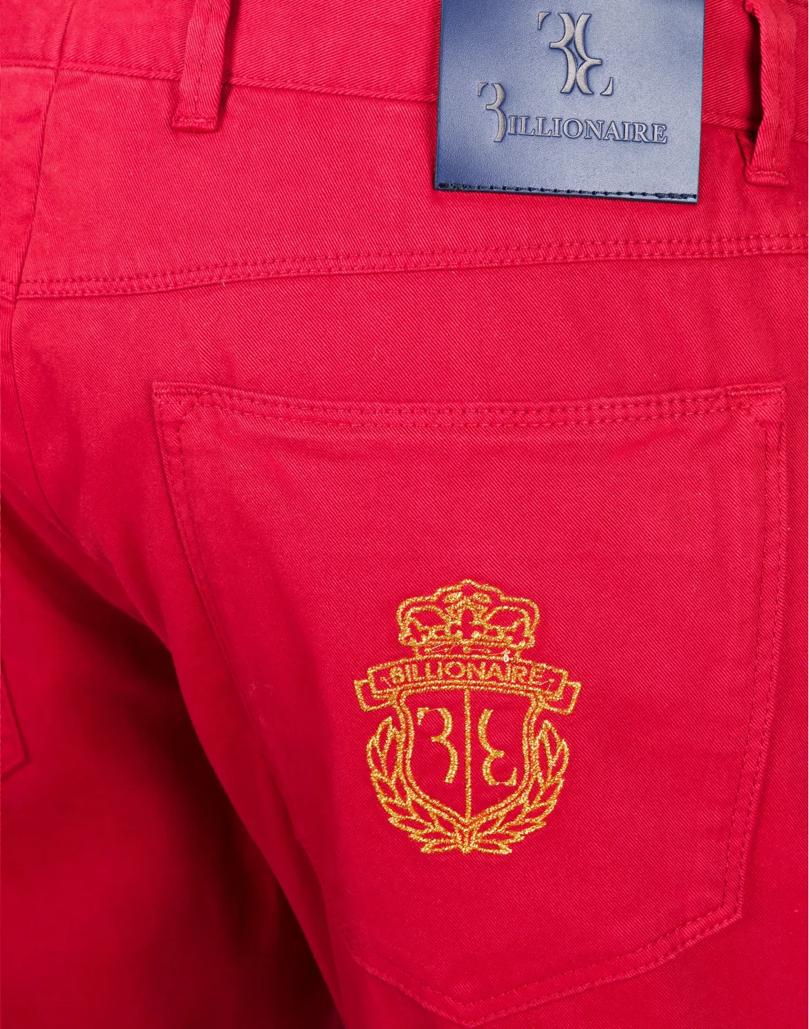 Long Trousers Regular Fit Crest, цвет: Красный
