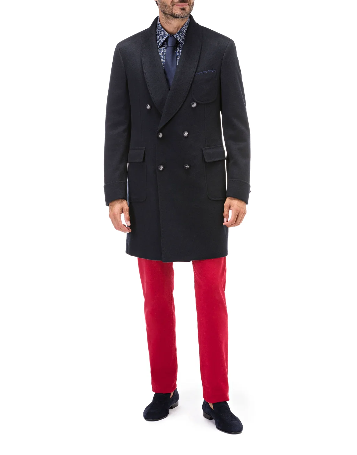 Long Trousers Regular Fit Crest, цвет: Красный