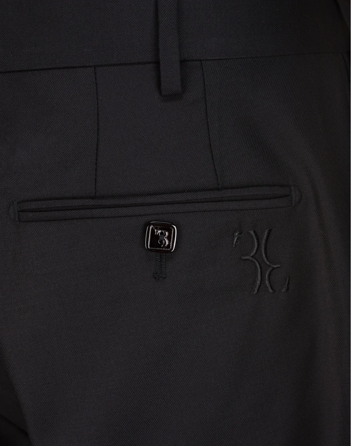 Slim Trousers Double B, цвет: Черный