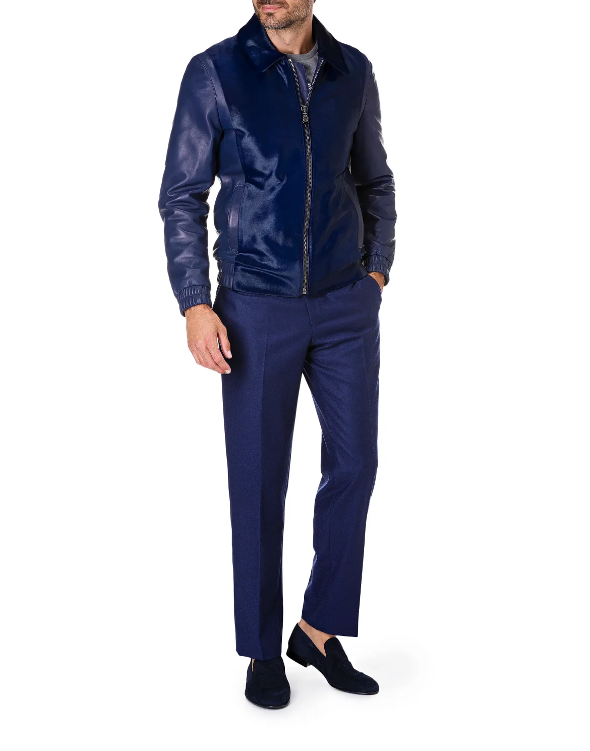 Slim Trousers Double B, цвет: Синий