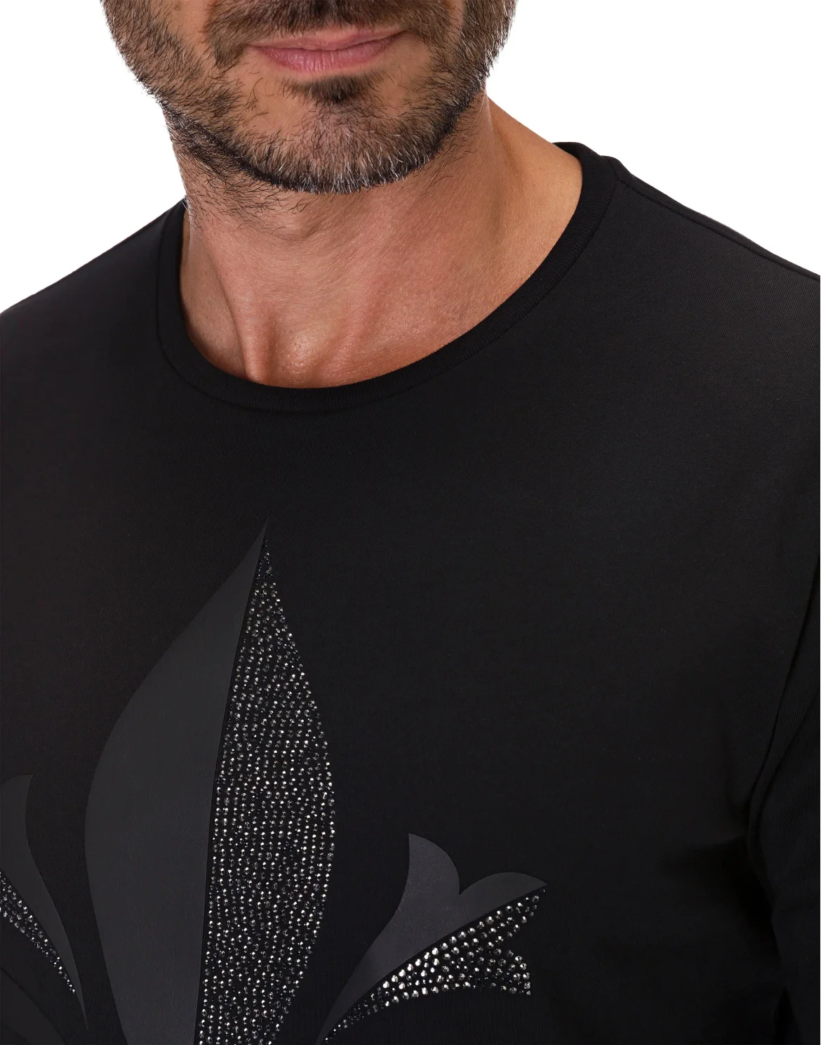 T-shirt Round Neck LS Giglio, цвет: Черный
