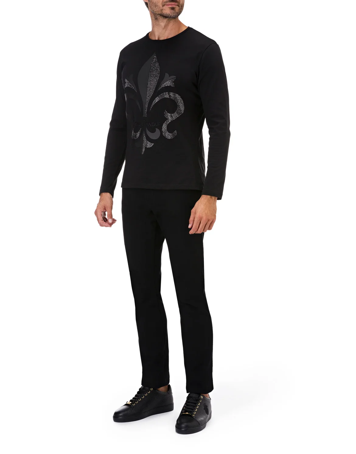 T-shirt Round Neck LS Giglio, цвет: Черный