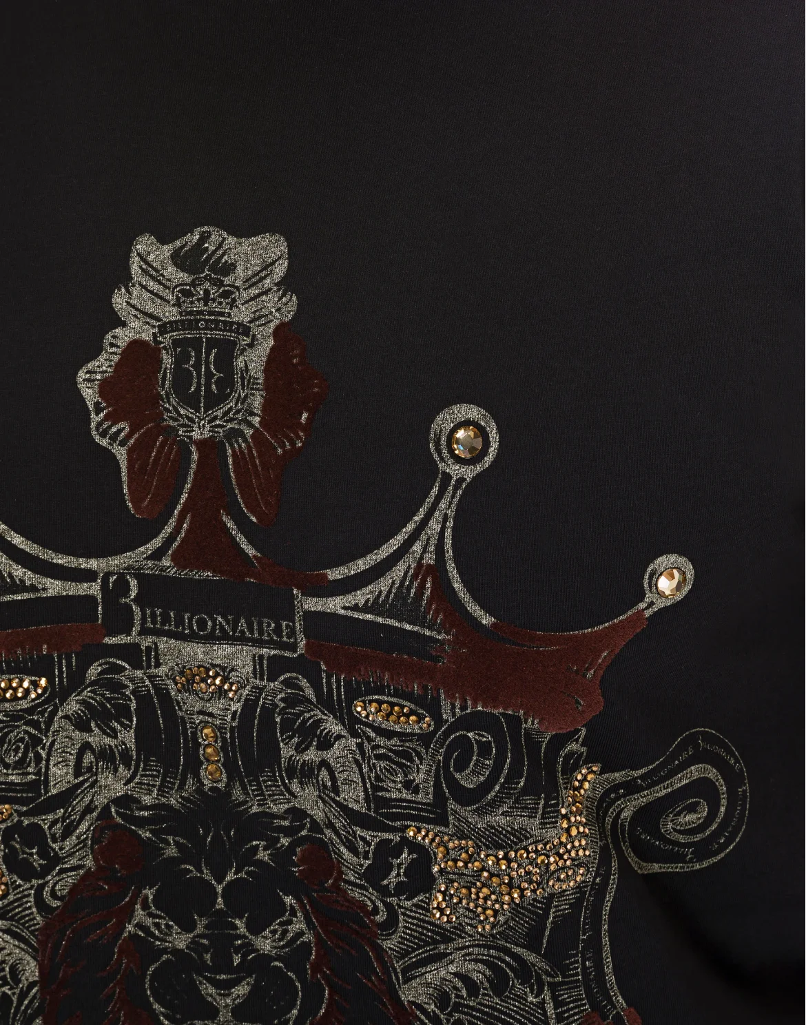 T-shirt Round Neck SS Lion, цвет: Черный