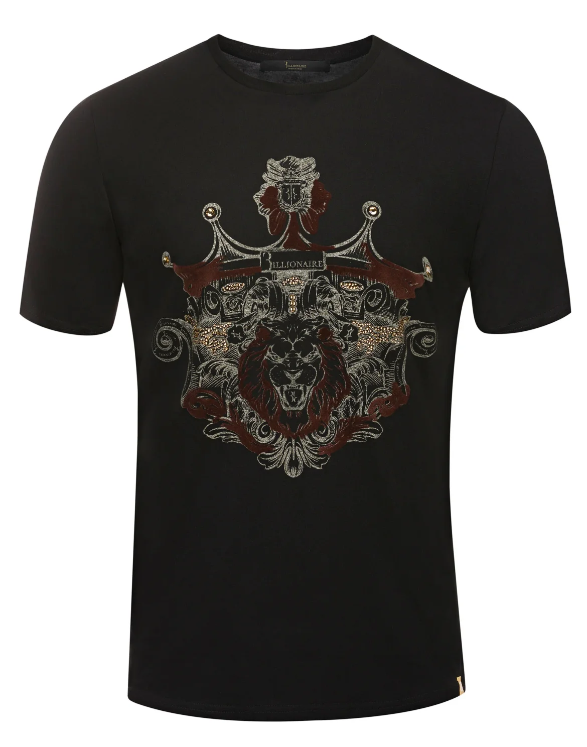 T-shirt Round Neck SS Lion, цвет: Черный