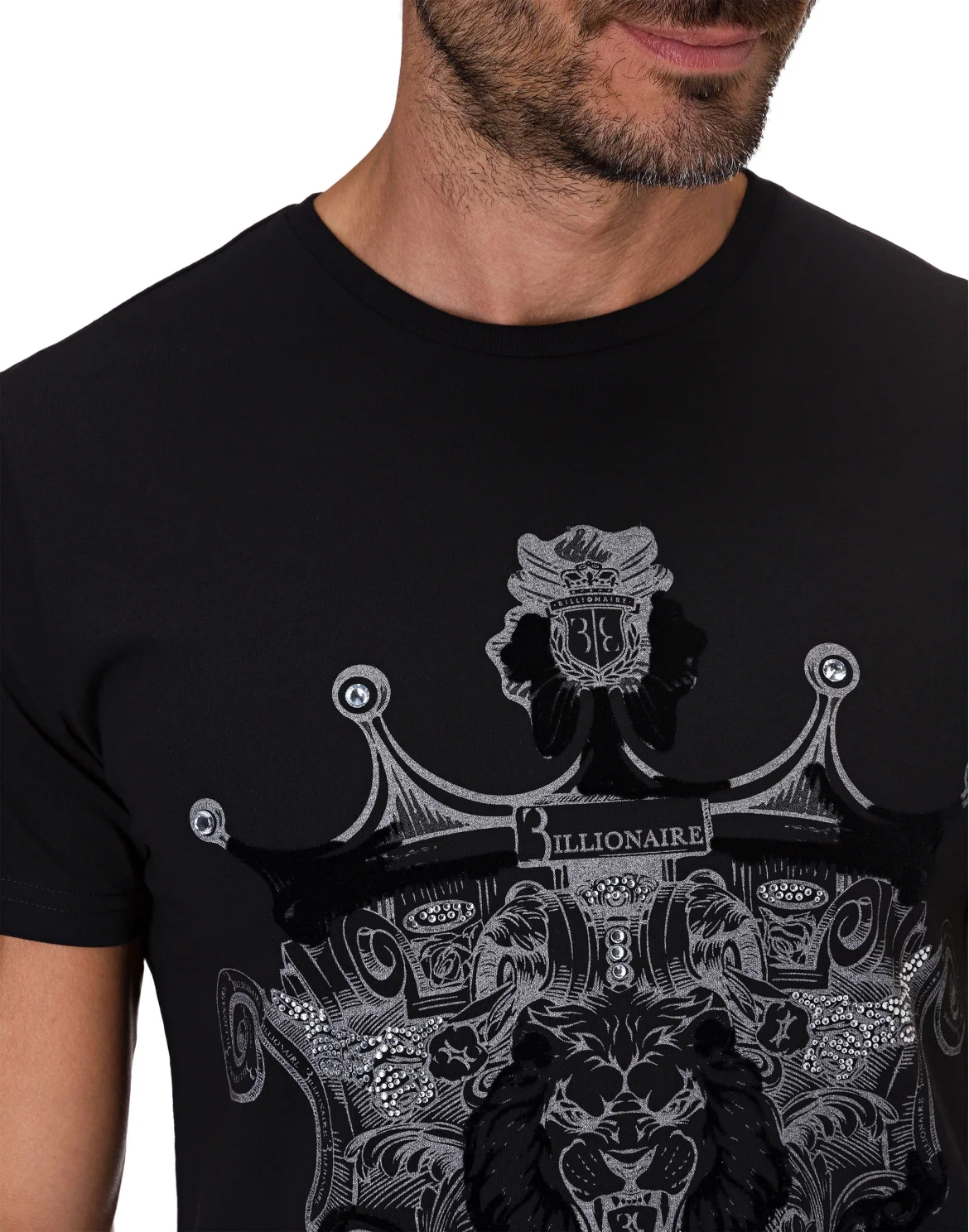 T-shirt Round Neck SS Lion, цвет: Черный