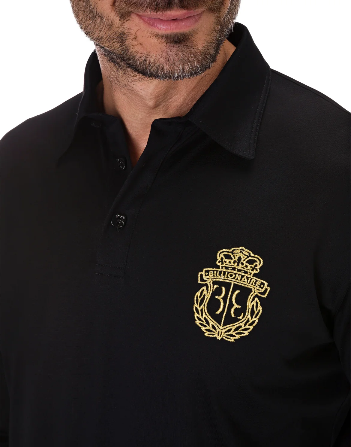 Polo shirt LS Crest, цвет: Черный
