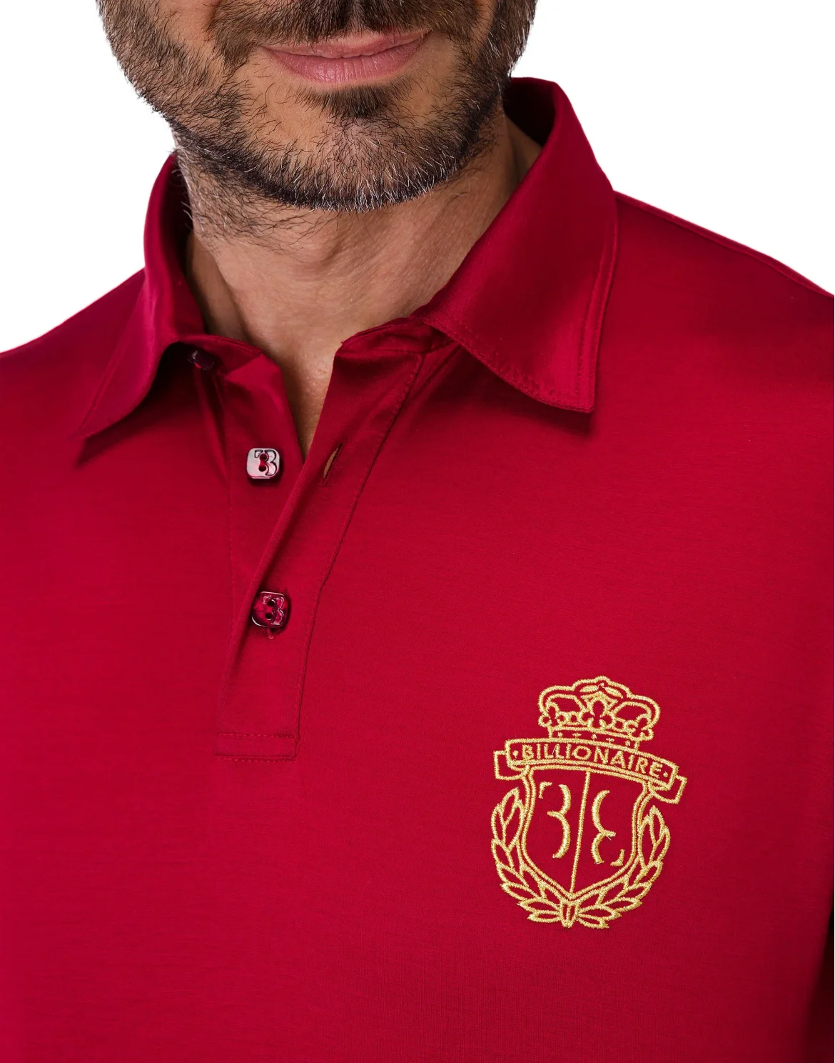Polo shirt LS Crest, цвет: Красный