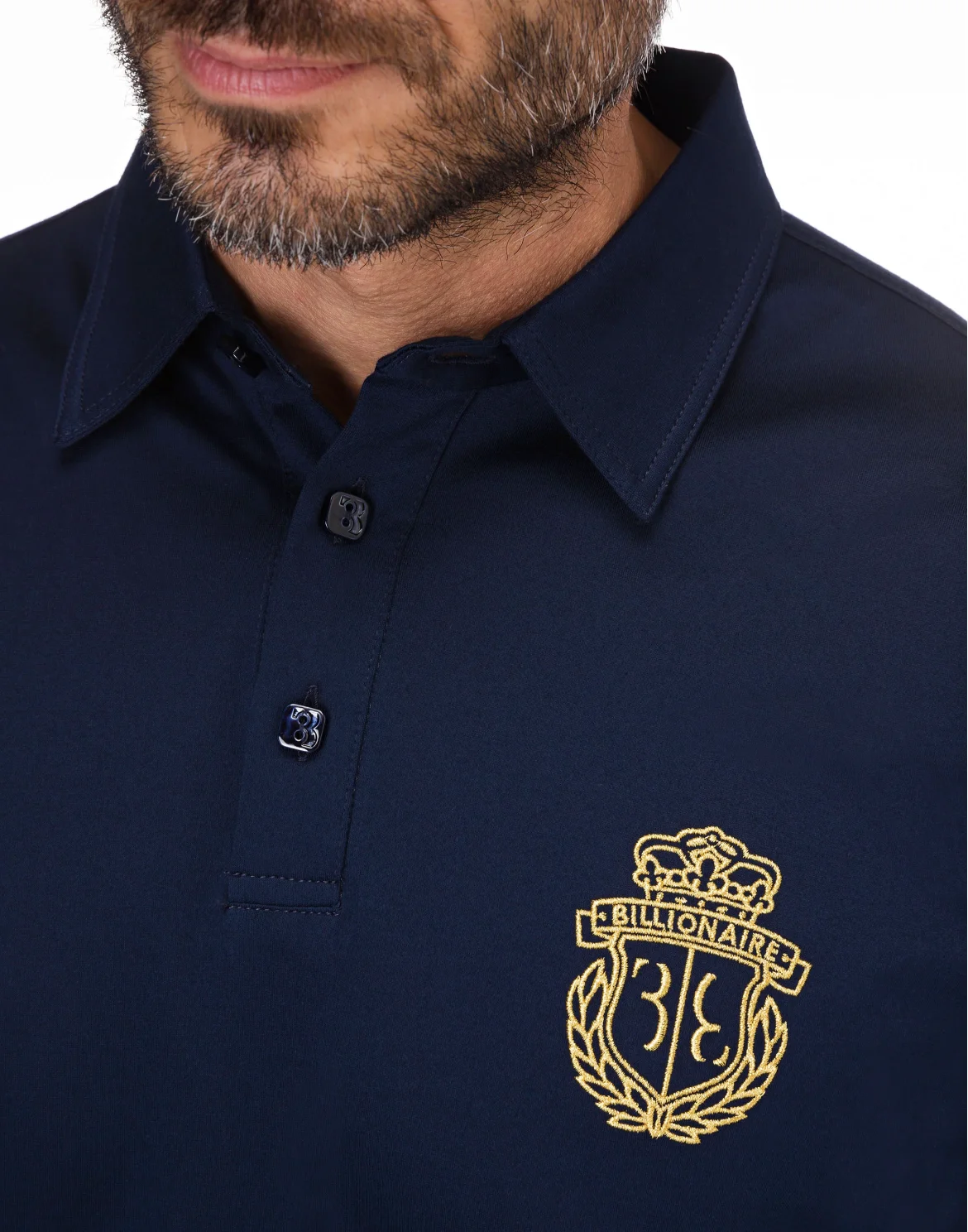 Polo shirt LS Crest, цвет: Синий