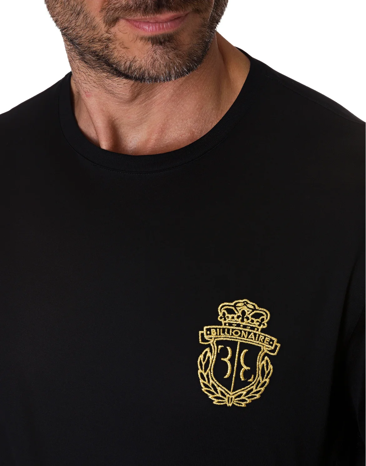 T-shirt Round Neck LS Crest, цвет: Черный