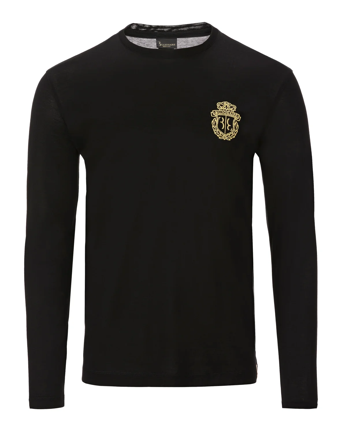 T-shirt Round Neck LS Crest, цвет: Черный